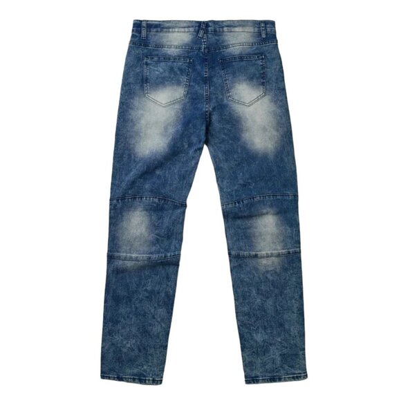 Reason Leighton Light Wash Straight fit Casual Denim Blue Jeans Pants Men's - Picture 6 of 6